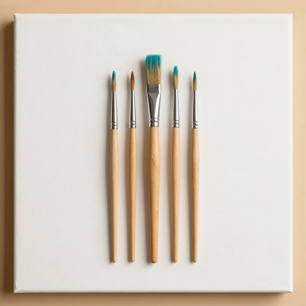 Pro Synthetic Bristle Paint Brush Set